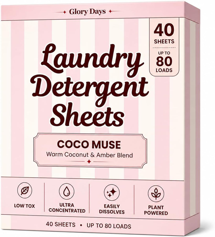 Eco Laundry Detergent Sheets — Low-Tox, Plastic-Free, Perfume-Inspired Scents