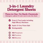 3-In-1 Eco Laundry Detergent Sheets — Detergent, Softener & Color Catcher in One