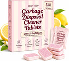 Garbage Disposal Cleaner and Deodorizer Tablets, Foaming Citrus Drain Freshener, Sink Odor and Grease Buildup Remover, Septic Safe, Plant Based, Plastic Free