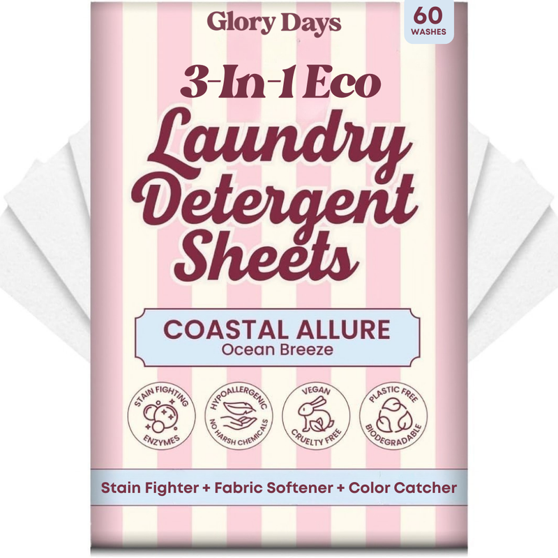 3-In-1 Eco Laundry Detergent Sheets — Detergent, Softener & Color Catcher in One