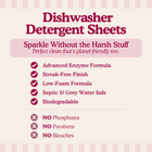 Eco Dishwasher Detergent Sheets