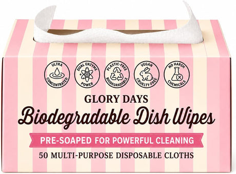 Biodegradable Bubble Dish Wipes