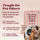 Washing Machine Cleaning Tablets — Pet Hair Remover, Odor Eliminator & Descaler