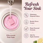 Garbage Disposal Cleaner and Deodorizer Tablets, Foaming Citrus Drain Freshener, Sink Odor and Grease Buildup Remover, Septic Safe, Plant Based, Plastic Free