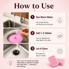 Garbage Disposal Cleaner and Deodorizer Tablets, Foaming Citrus Drain Freshener, Sink Odor and Grease Buildup Remover, Septic Safe, Plant Based, Plastic Free