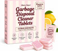 Garbage Disposal Cleaner and Deodorizer Tablets, Foaming Citrus Drain Freshener, Sink Odor and Grease Buildup Remover, Septic Safe, Plant Based, Plastic Free